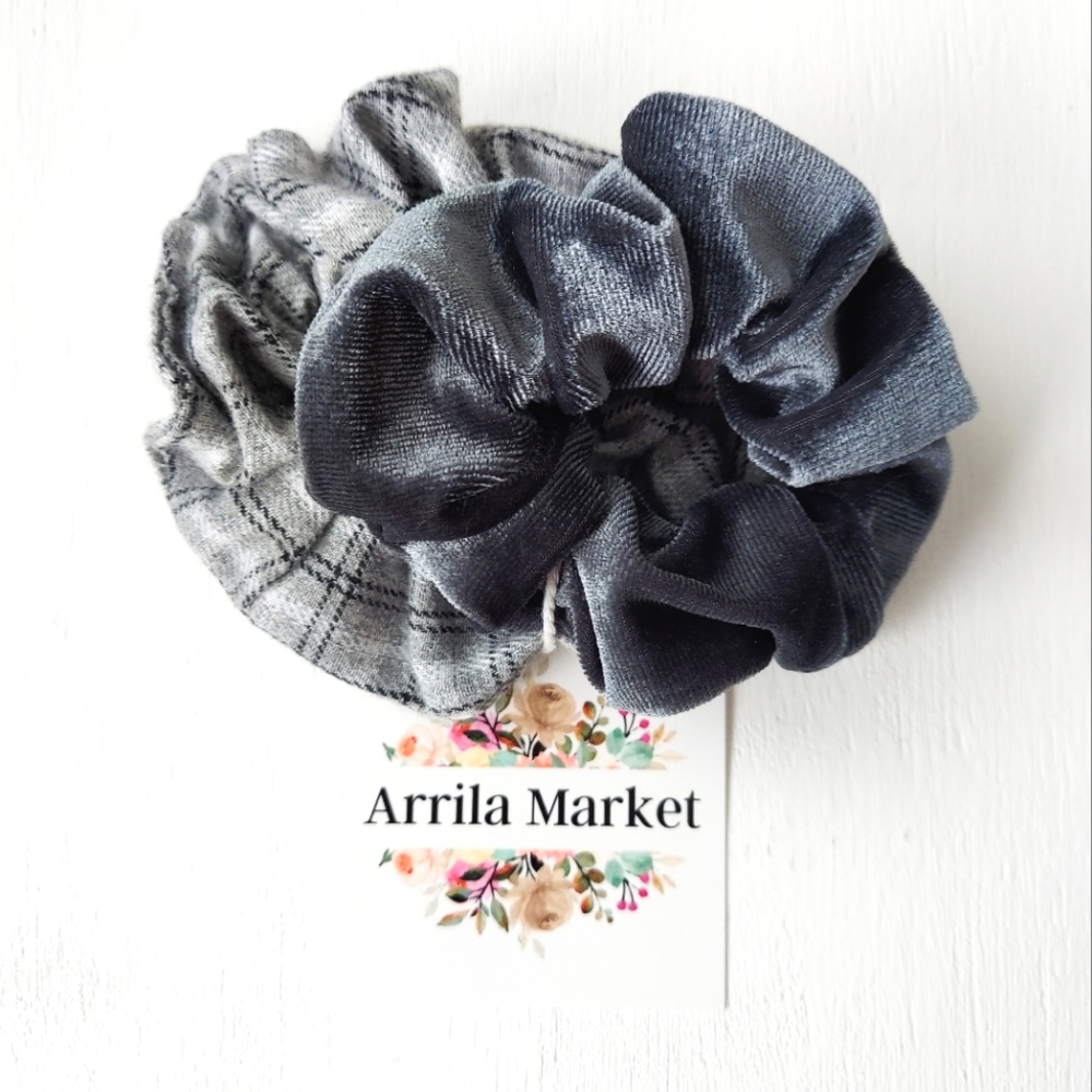 Plaid & Velvet Scrunchies